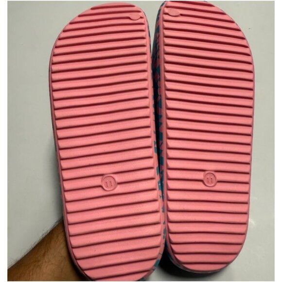 Wild Fable Womens Robbie Slide Sandals Pink Turquoise Blue Sz 11 - Picture 4 of 9